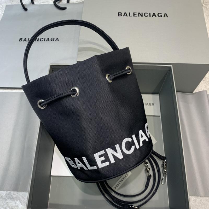 Balenciaga Bags 656682 nylon cloth black